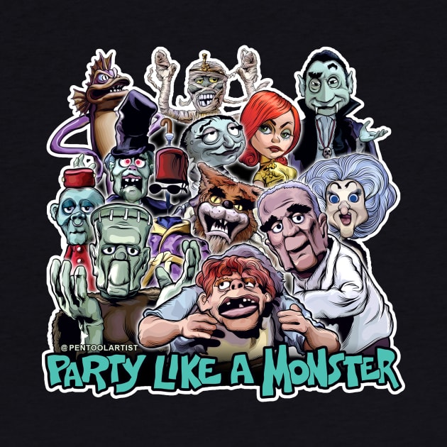 Party Like a Monster by pentoolarts